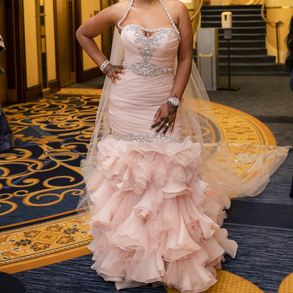 Maggie Sottero Divina Wedding Dress Blush sz. 10